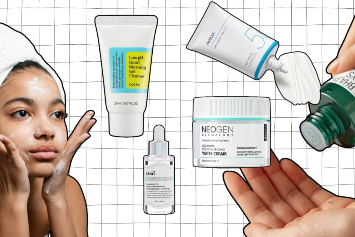 Non-Comedogenic Glowy Skin Morning Routine: Korean Skincare for Texture Acne-Prone Skin
